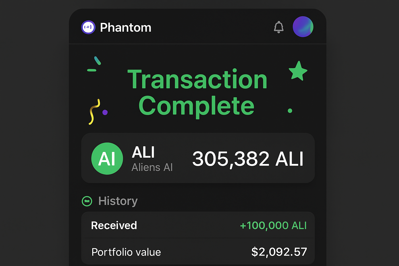 Transaction Success